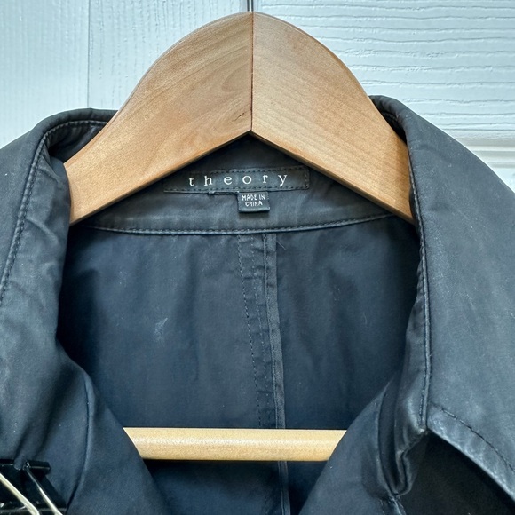 Vintage Theory Trench Coat - Sz L - Picture 4 of 8